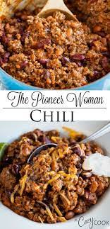 Reduce the heat to low and simmer for 15 minutes. The Pioneer Woman Chili Beef Recipes For Dinner Hearty Chili Recipe Beef Recipes Easy