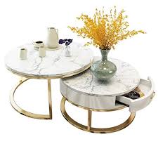 Sauder 420275 north avenue rectangle coffee table with open storage. Amazon Com Coffee Tables Nesting Coffees End Tables Drawer Storage White Marble Top Side Marble Coffee Table Living Room Coffee Table Winter Living Room Decor