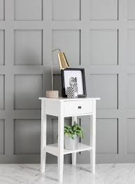 Nightstand bedside end table bedroom side accent modern storage shelf furniture. White Trend Bedside Cabinet Side Table 5060504950466 Ebay White Bedside Table White Bedside Cabinets Bedside Cabinet