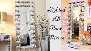 Some clients love the idea of no mirrors in the bedroom or may just place a long mirror inside the closet door. Diy 3d Large Glam Floor Mirror Inexpensive Gift Idea Home Decor Quick And Easy Gift Idea Youtube
