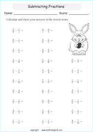 Adding fractions online exercise for 5. Printable Primary Math Worksheet For Math Grades 1 To 6 Based On The Singapore Math Curriculum