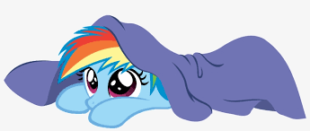 See more ideas about rainbow dash, dash, rainbow. Linus And Blanket Clipart Rainbow Dash Filly Sleeping 2482x934 Png Download Pngkit