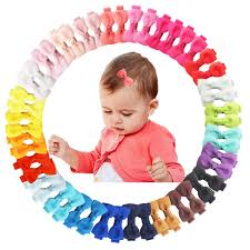 It took me a few. Amazon Com 50pcs 2inch Mini Hair Clips For Baby Fine Hair Grosgrain Ribbon Hair Bows Clips Fully Lined For Baby Girls Infants Toddlers In Pairs Beauty