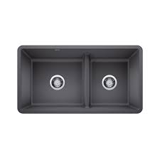 Check out our reviews of the top picks on the market right now and the buying guide. Blanco Precis U 1 75 Low Divide Offset Double Bowl Undermount Kitchen Sink Silgranit Cin The Home Depot Canada