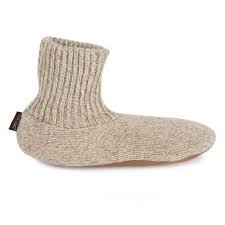 Natural Cream Cozy Wool Slipper Sock Mens Must Haves