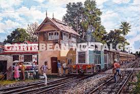 Curepe Train By David Moore Caribbean Art Prints Caribbean Art Art Photography