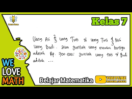 Check spelling or type a new query. Requestsoal Uang Ali 2 3 Tuti Uang Tuti 4 3 Budi Maka Jumlah Uang Tuti Dan Budi Youtube