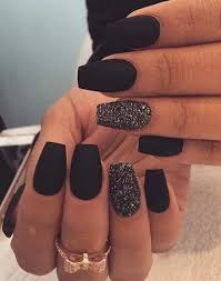 Black Decorated Nails Only For Black Lovers Tutorials Black Decorated Lovers Nails Tutorials In 2020 Matte Nails Design Black Nail Designs Acrylic Nail Designs