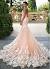 Mermaid Rose Gold Wedding Dress