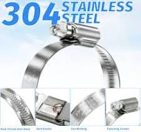 German Embossed Worm Gear Hose Clamp With Adjust Range 8-12mm To 160-180mm  - Pipe Clamp, Clamp