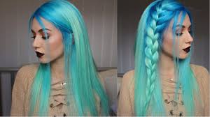 Best neon blue hair dye. How To Neon Blue To Pastel Mint Hair Dye Stella Youtube
