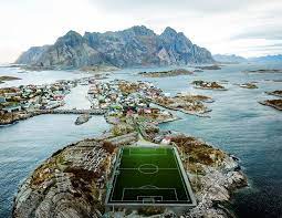 Up on the rocky islands of the arctic circle, you find space for a football pitch wherever you can. The Most Impressive Norwegian Football Grounds Life In Norway