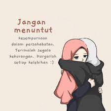 Gambar kartun muslimah sering kali dijadikan sebagai walpapper handpone, stiker ketika whatsappan bahkan poto profil untuk sosial media lainya. Dalam Persahabatan Itu Tidak Ada Tuntutan Good Night Quotes Kata Kata Indah Kutipan Persahabatan Terbaik