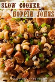 Slow Cooker Hoppin John Black Eyed Peas And Ham Recipe Recipe Black Eyed Peas And Ham Recipe Black Eyed Peas Recipe Crock Pot Hoppin John