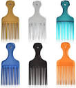 Amazon.com : 6 Pack Hair Picks for Curly Hair, 6.3 Inch Plastic ...