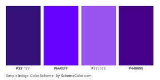 Nail the exact color indigo in your design by using the code from any one of these systems for color identification. Simple Indigo Color Scheme Indigo Schemecolor Com