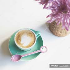 Check spelling or type a new query. Cup Of Coffee With Flowers Elevated View Drink Saucer Stock Photo 193432950