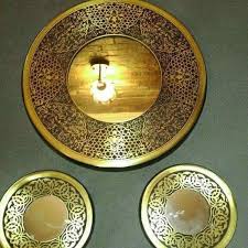 مرايات نحاسية من النحاس الخام باحجام و اشكال مختلفة Decor Decorative Plates Home Decor