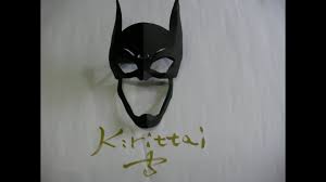 Consider making a couple masks per person, so there can always be a fresh one on hand. Batman Easy Paper Mask Youtube