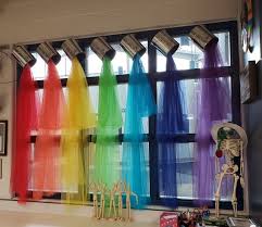 Bunte Vorhange Bunt Farbe Color Fenster Window Lieblingsf Diy Classroom Decorations Classroom Window Diy Classroom