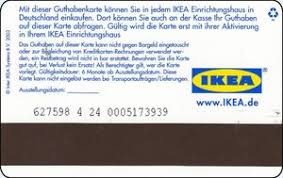 Maybe you would like to learn more about one of these? Gift Card Guthabenkarte Refund Card Ikea Germany Federal Republic Ikea Col D Ikea 024 03