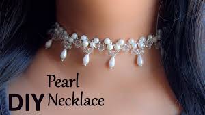 All of my supplies came from the craft store, hobby lobby!subscribe if you enjoyed this video and want to see more videos like this;) Beautiful Pearl Choker Necklace Diy Jewelry Making Beads Art Youtube