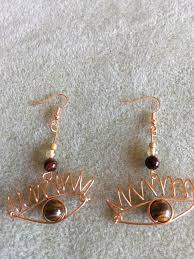 Diy Eye Earrings Eye Earrings Art Earrings Wire Earrings