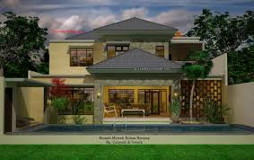 Desain taman belakang rumah minimalis. Desain Rumah Mewah Kolam Renang 2 Lantai Jasa Desain Rumah