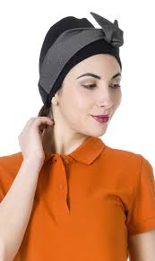 Fascia capelli Donna Nero+Jeans scuro