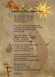 Werkies wat geslagte lank deur kinders by kunswedstryde en elders opgesê is en as sodanig. Slaansak Original Afrikaans Poem Cute766