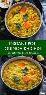 Indian Instant Pot Quinoa Khichdi Instant Pot Recipes Vegetarian Vegetarian Instant Pot Indian Food Recipes Vegetarian
