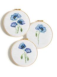 Finest patterns & kits · pay by check · newsletter savings Poppy Flower Modern Cross Stitch Pattern Pdf Blue Poppies Etsy Floral Cross Stitch Simple Cross Stitch Floral Cross Stitch Pattern
