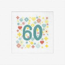 Wedding cross stitch card patterns. 60th Celebration Cross Stitch Card Kit Only 11 20