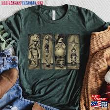 Jack Skellington Sally Lock Shock Barrel As The Haunted Mansion Comfort  Colors T-Shirt Classic