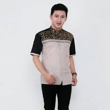 Batik pria warna kuning kombinasi polos hitam saku dada 2 kanan kiri. Jual Baju Koko Pria Kombinasi Batik Kemeja Batik Model Koko A 204 Kota Pekalongan Kemeja Batik Produsen Tokopedia