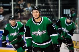 Dallas stars' jason robertson (21) was all smiles after assisting teammate joe pavelski (16) for a robertson was named the nhl's rookie of the month for april after posting eight goals and 10 assists. Dallas Stars Reassign Left Wing Jason Robertson To Texas Oursports Central