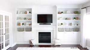 How To Build A Custom Built In Shelving Unit In This Step By Step Tutorial And Video We Built In Around Fireplace Living Room Wall Units Living Room Built Ins