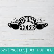 Central Perk Svg Friends Central Perk Logo Print Stickers Black And White Stickers
