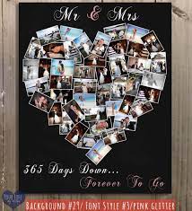 It is no less than a personal valentine's day to couples who are madly in love and took vows to be in love forever. First Anniversary Gift Photo Collage Anniversary Gift For Husband Annivers First Wedding Anniversary Gift Anniversary Gifts For Wife First Anniversary Gifts