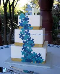 Puzzle Piece Wedding Cake Wedding Puzzle Wedding Puzzle Pieces Square Wedding Cakes