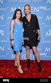 L-R) Scyler Pim Klein and Frederique van der Wal attend the “MAIDEN” New  York premiere at the Landmark 57 Theatre in New York, NY, June 25, 2019.  (Photo by Anthony Behar/Sipa USA