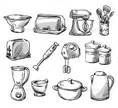 Set Of Kitchen Appliances Kitchen Objects How To Draw Hands Kitchen Appliances