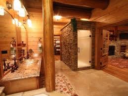 Log cabins have many benefits but they can get a little drafty. Log Cabin Half Bathrooms