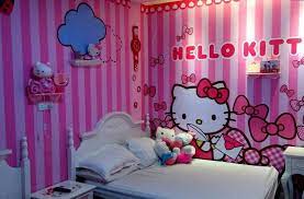 Desain wallpaper kamar tidur pink. Paling Keren 21 Wallpaper Dinding Kamar Tidur Hello Kitty Delapan Penginapan Bernuansa Hello Kitty Hello Kitty Wallpaper Dinding Kamar Tidur Anak Perempuan
