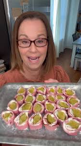 Ham Roll Ups are my favorite during the holidays! What about you? 🥒  #missannie #missannieshomeandkitchen #hamrollups #appetizer  #holidayappetizer