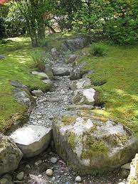 Japanese Garden Dry Streambed Dry Creek Bed Landscaping With Rocks Rock Garden Landscaping