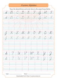 Free cursive writing worksheets for adults. Free A Z Capital Cursive Handwriting Worksheets Suryascursive Com
