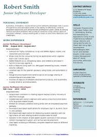 Certified resume templates recommended by recruiters. Junior Software Developer Cv Pdf April 2021
