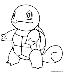Squirtle Coloring Page Pokemon In 2020 Pokemon Coloring Pokemon Coloring Pages Pikachu Coloring Page