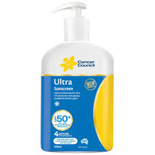 Rub this sunscreen into dry, clean skin 20 minutes before going outside. Cancer Council Ultra Sunscreen Spf50 Pump Pack 500ml Each Winc